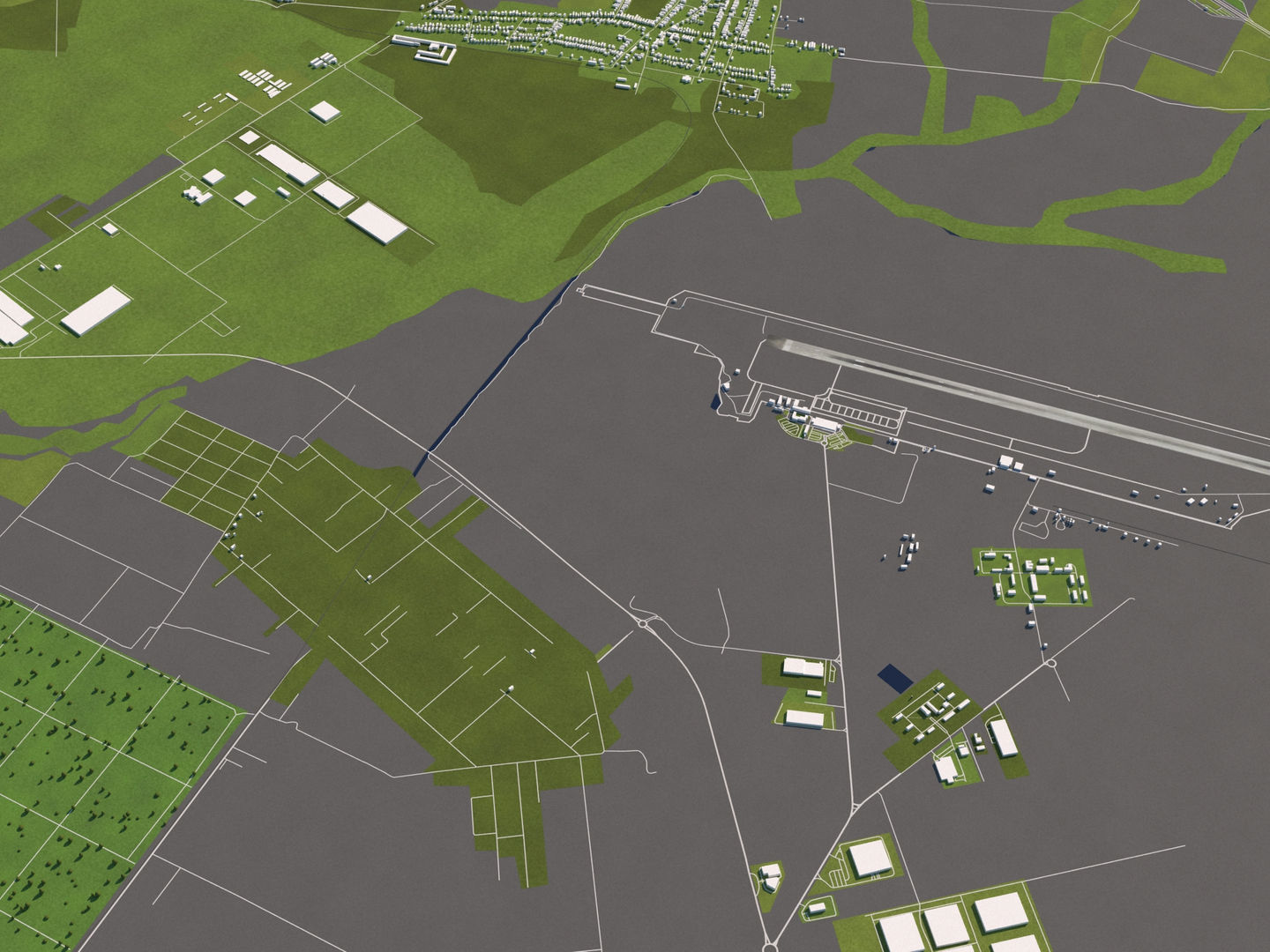 Timisoara Romania 50x50km 3D model_9