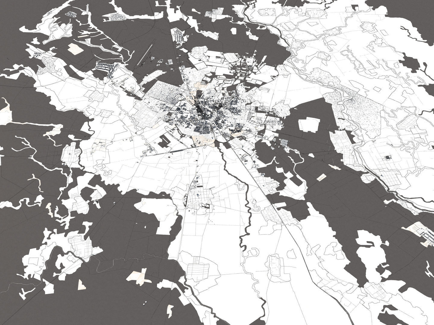 Timisoara Romania 50x50km 3D model_19