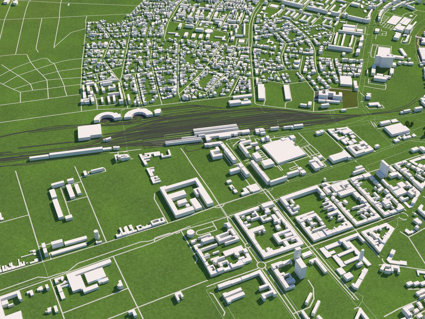 Timisoara Romania 50x50km 3D model_13