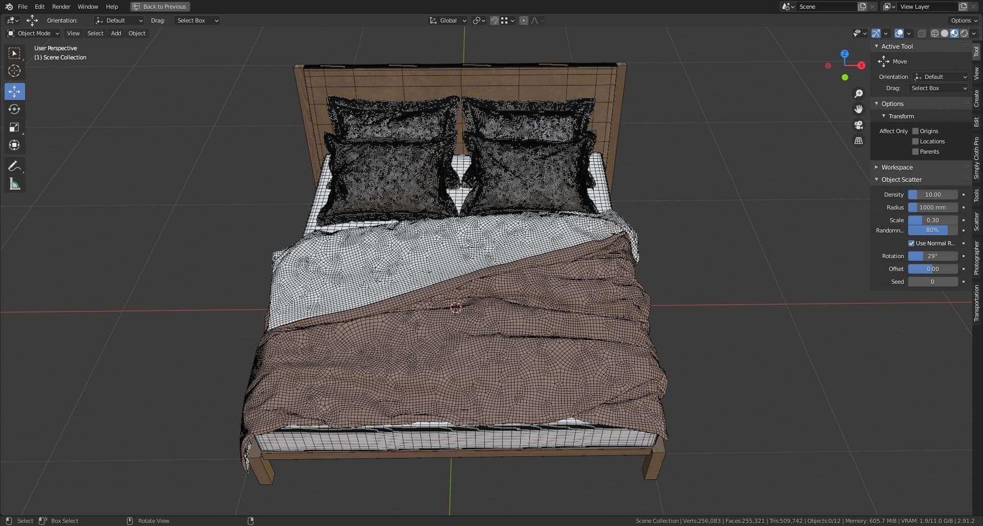 BD 22 Bed from Bartoli Design 3D model_6