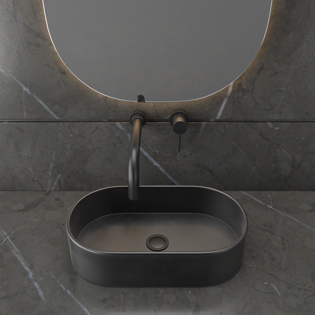 bathroom furniture set 51 3D model_1