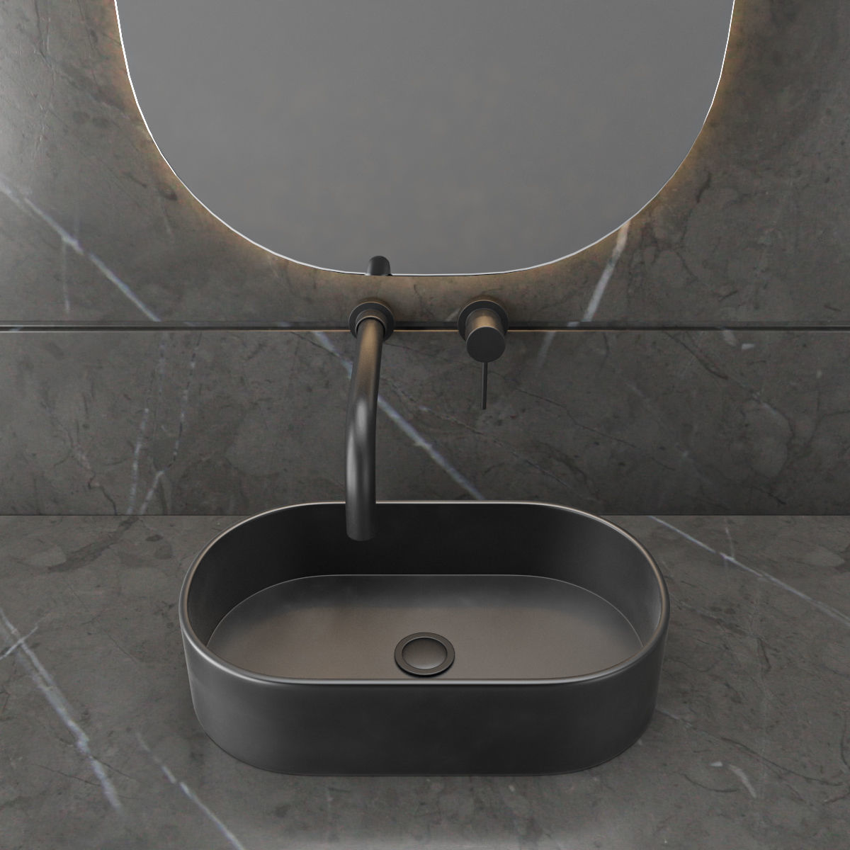 bathroom furniture set 51 3D model_2