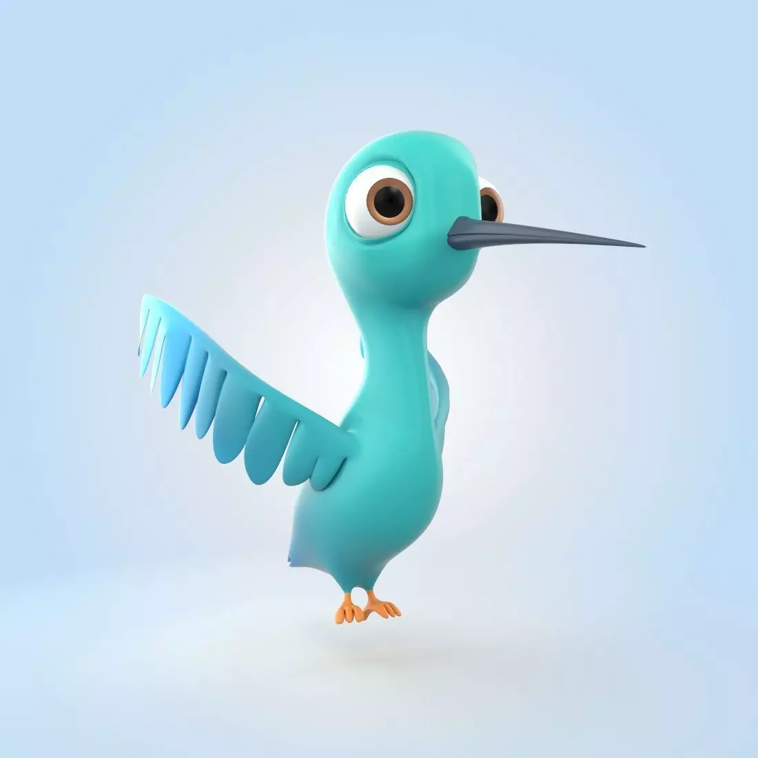 Hummingbird 3D model_0