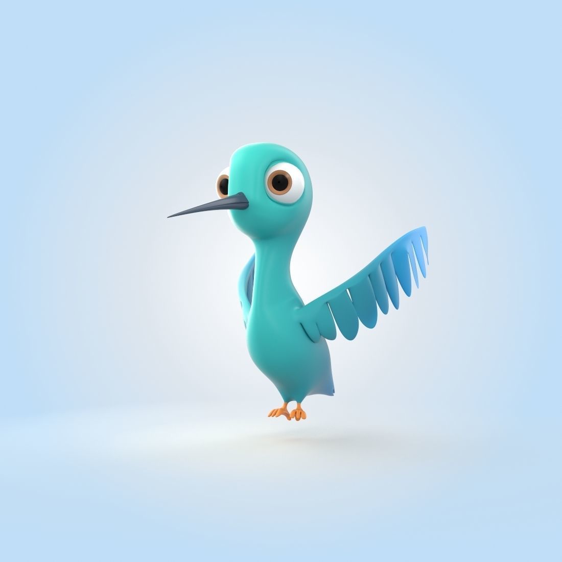 Hummingbird 3D model_4