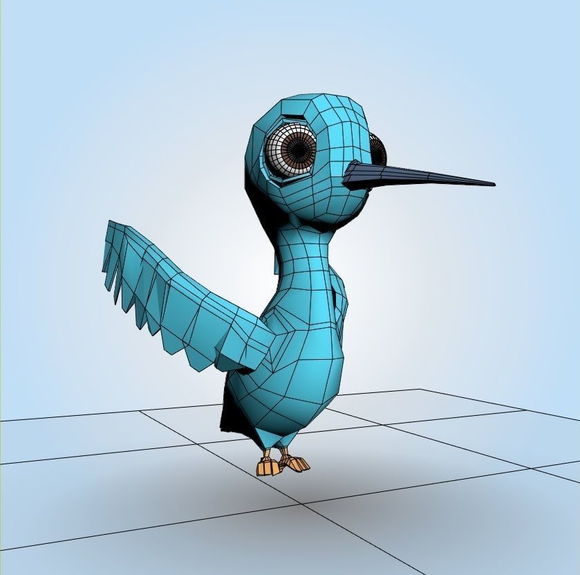 Hummingbird 3D model_7