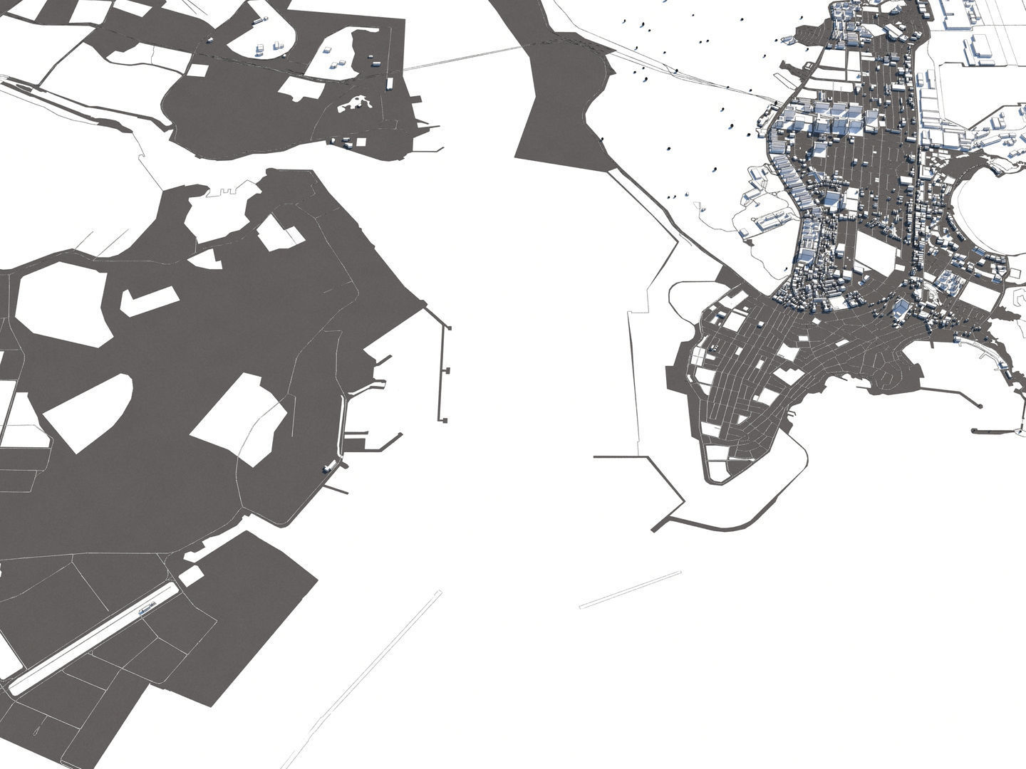 Ulsan South Korea 50x50km 3D model_26