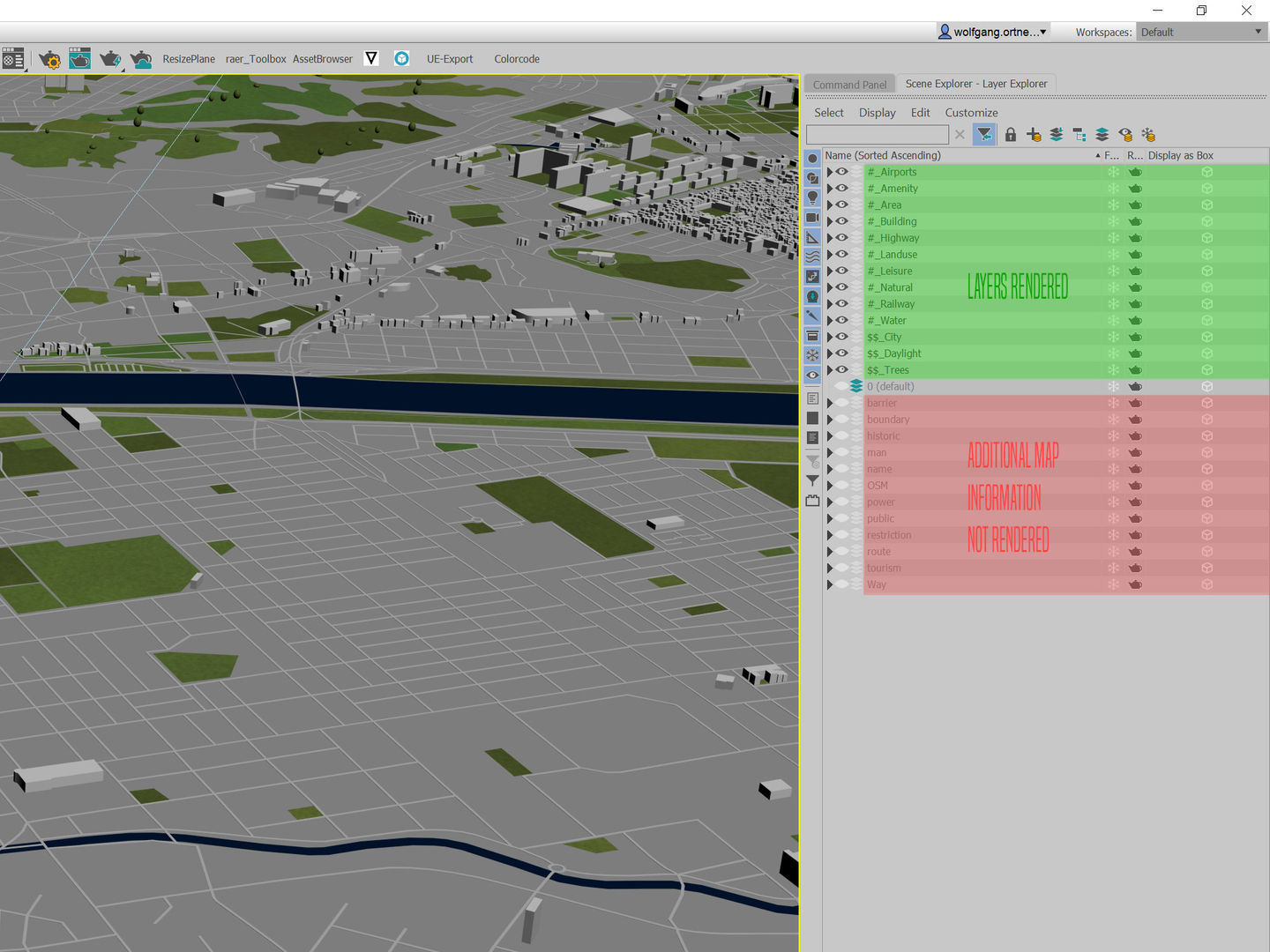 Ulsan South Korea 50x50km 3D model_11