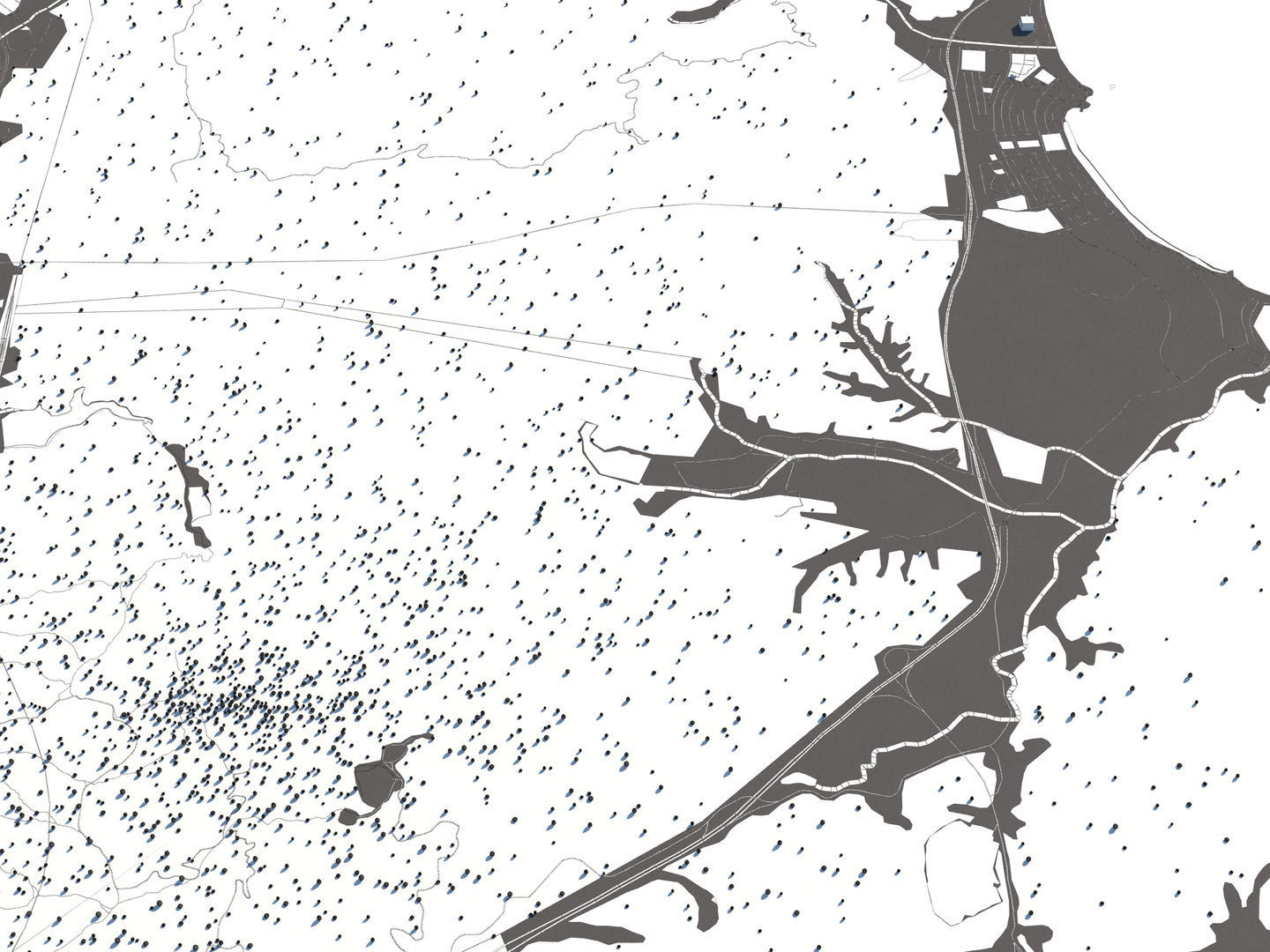 Ulsan South Korea 50x50km 3D model_23