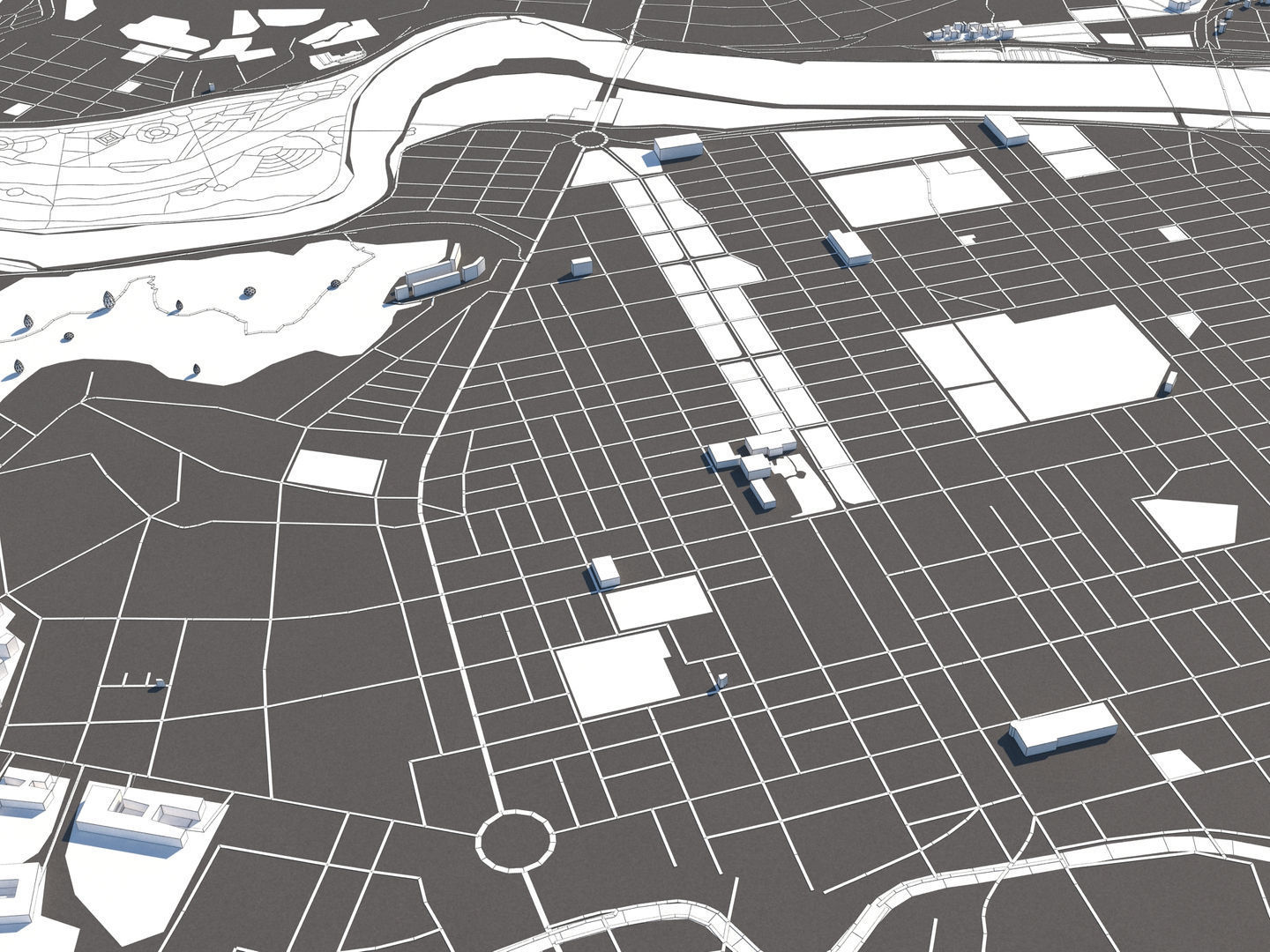 Ulsan South Korea 50x50km 3D model_27