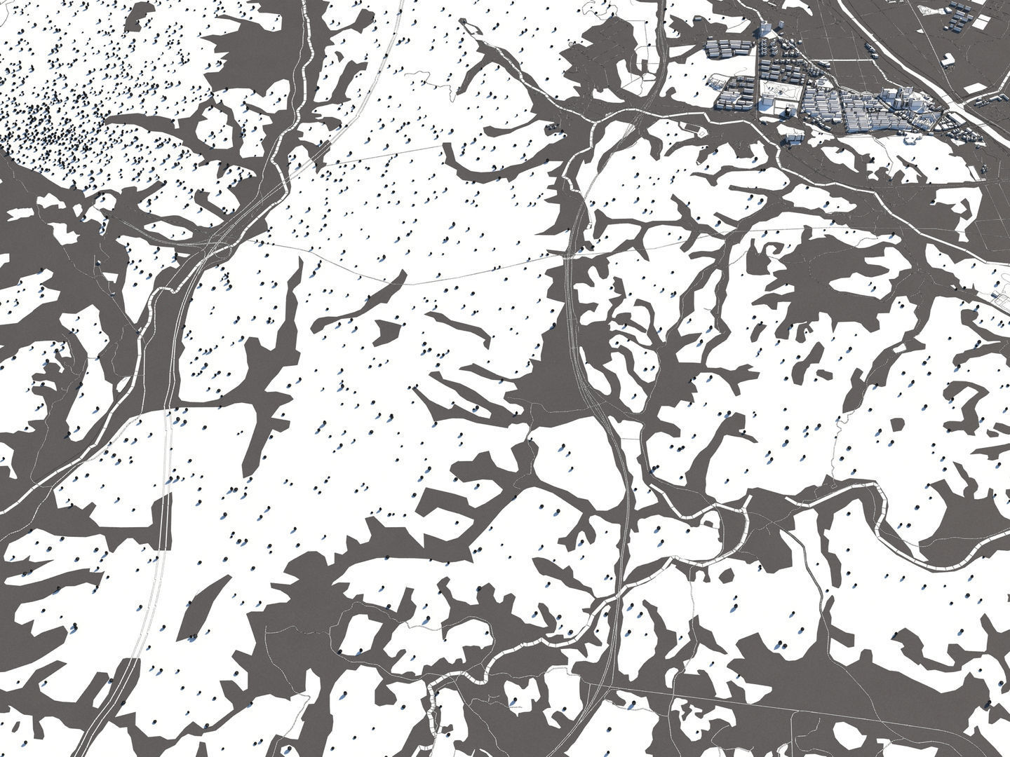Ulsan South Korea 50x50km 3D model_22