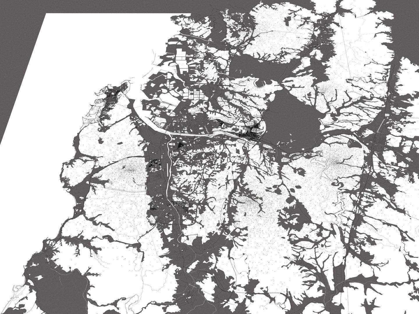 Ulsan South Korea 50x50km 3D model_20
