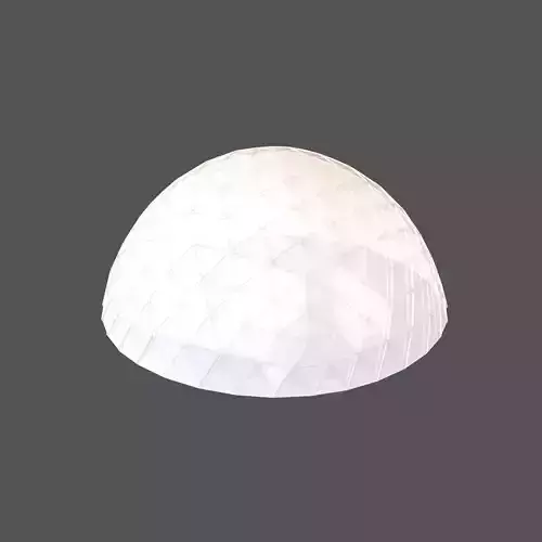 Geodesic Dome v1 001 Low-poly 3D model