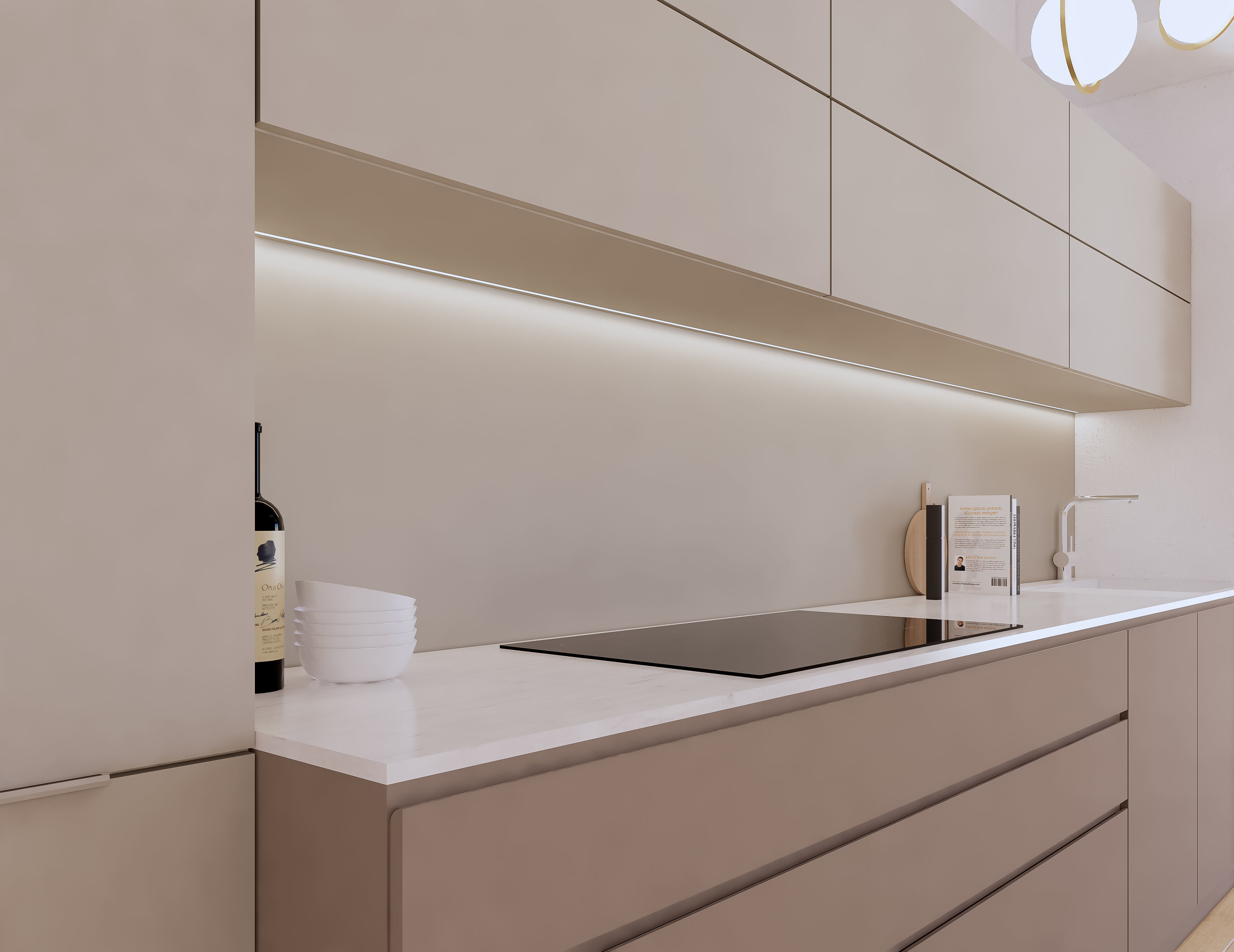 Modern Kitchen Created in Revit 9 Low-poly 3D model_3