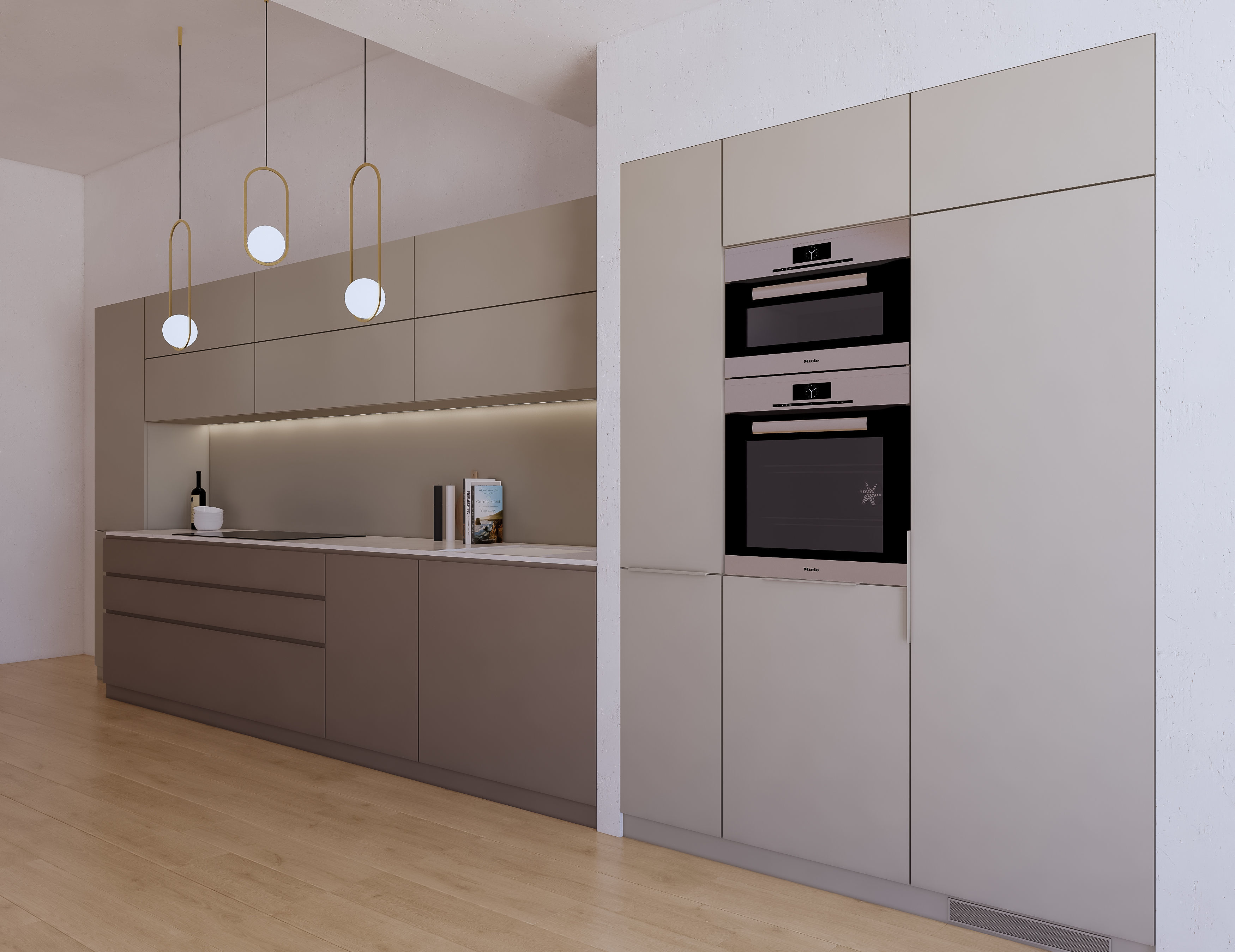 Modern Kitchen Created in Revit 9 Low-poly 3D model_2