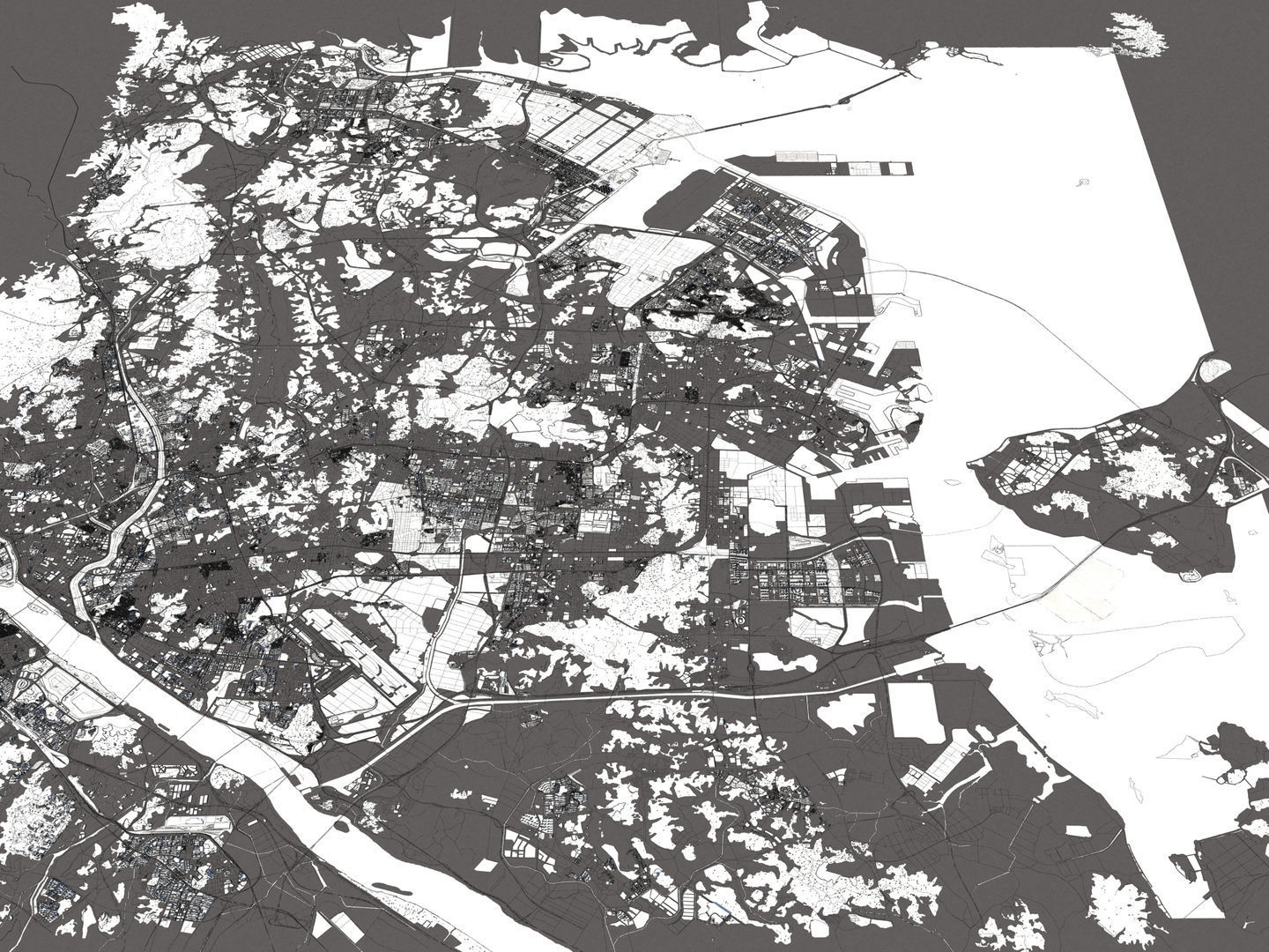 Incheon South Korea 50x50km 3D model_20