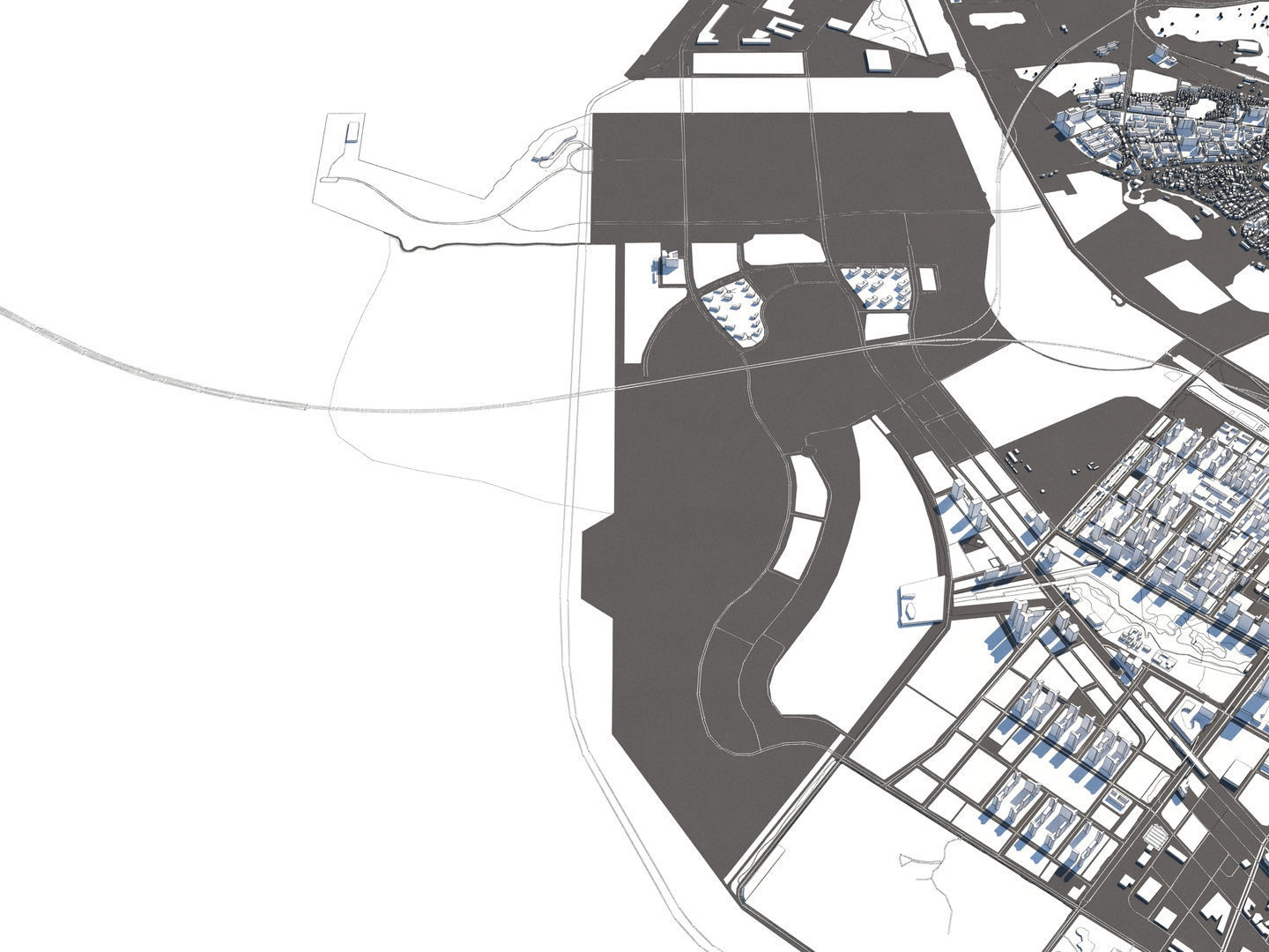 Incheon South Korea 50x50km 3D model_24
