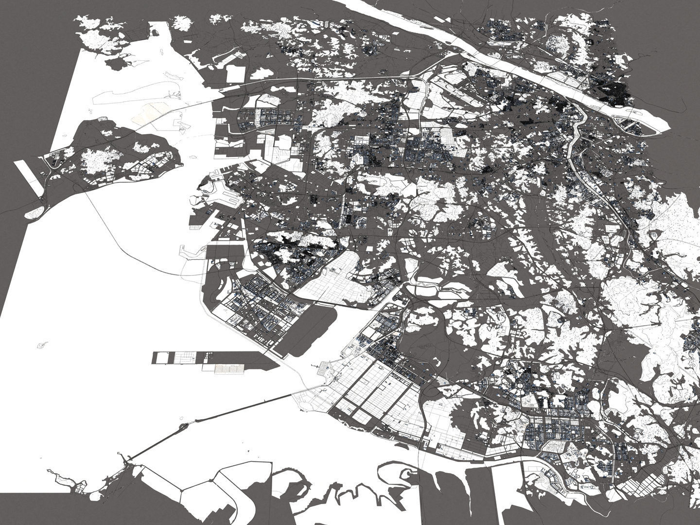 Incheon South Korea 50x50km 3D model_18