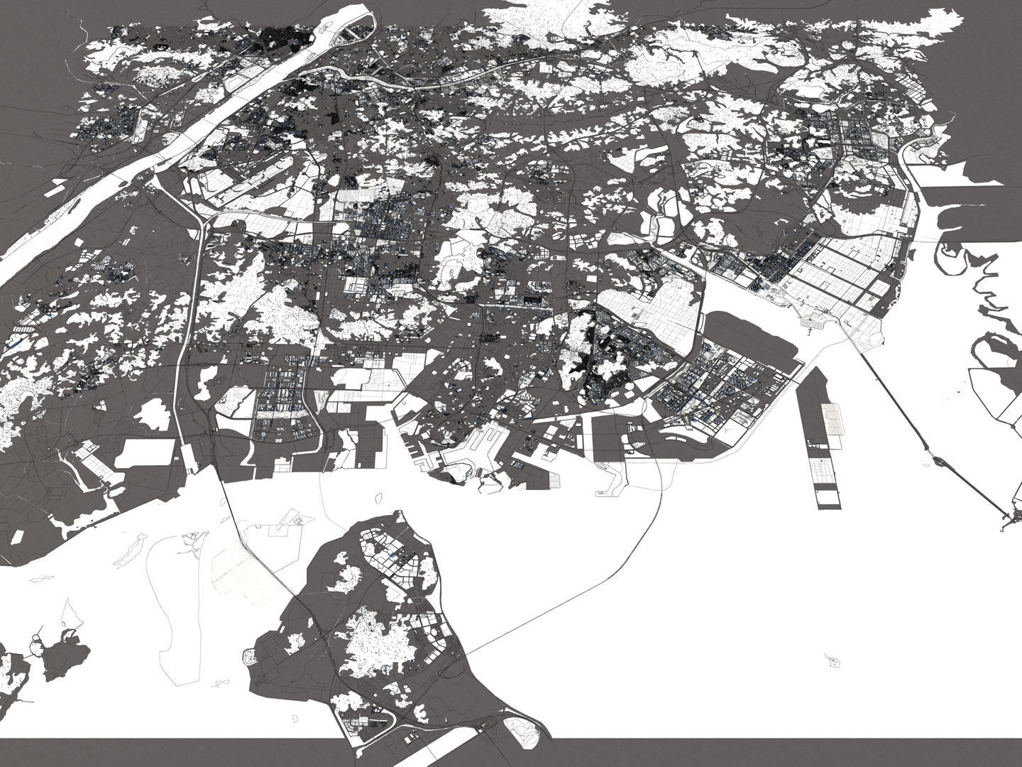 Incheon South Korea 50x50km 3D model_19