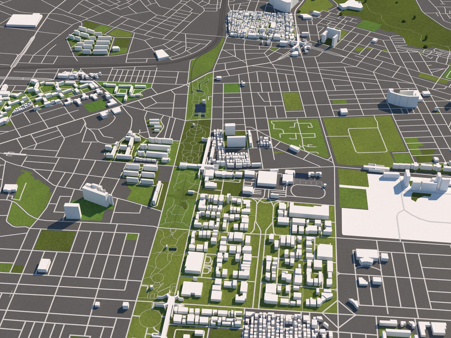 Incheon South Korea 50x50km 3D model_7