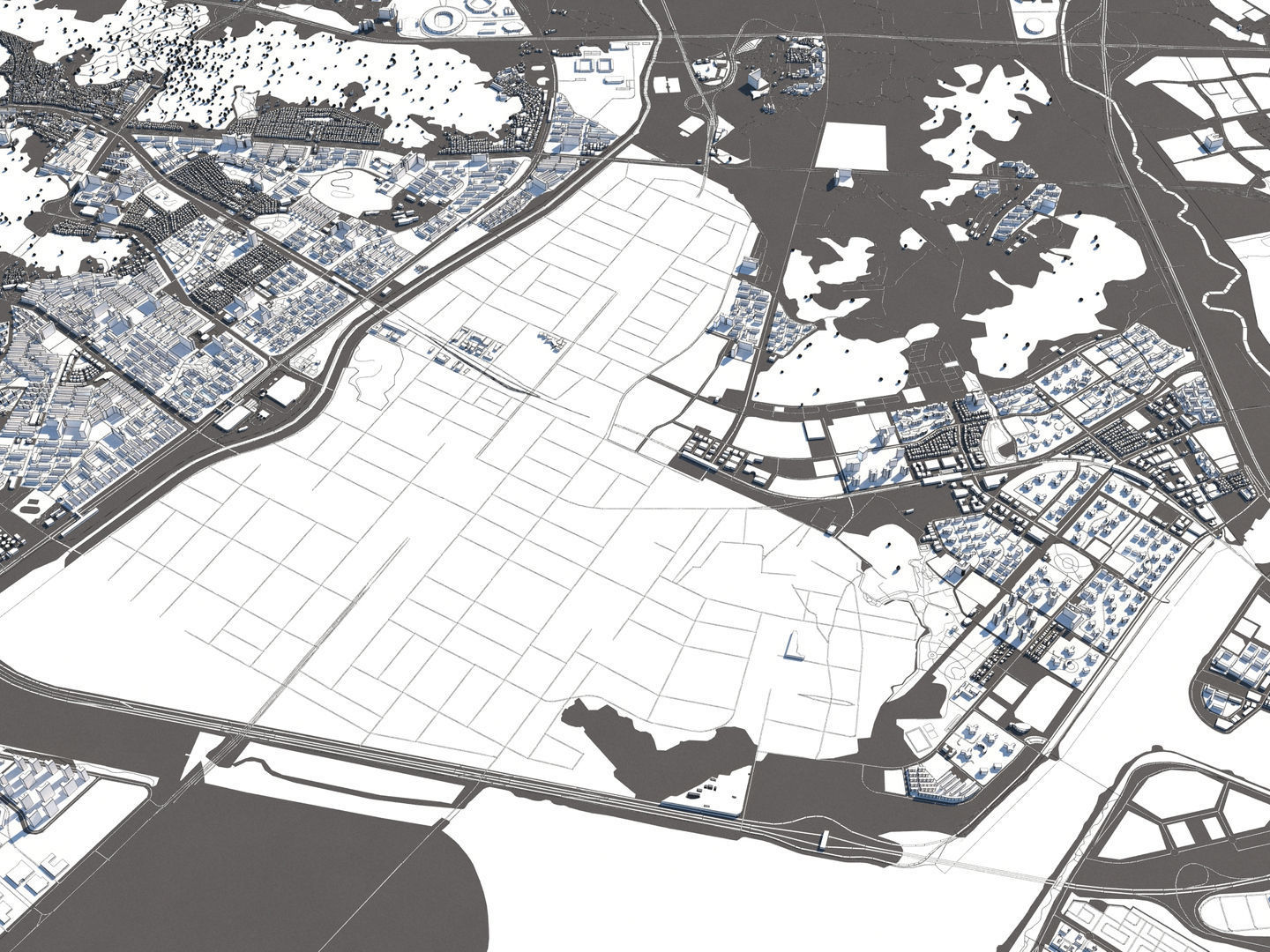 Incheon South Korea 50x50km 3D model_25