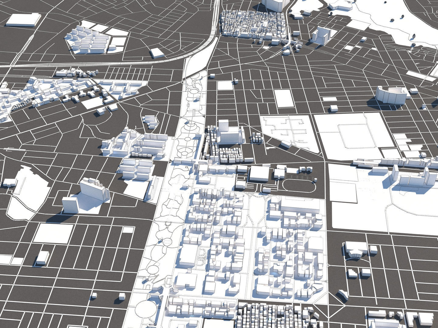 Incheon South Korea 50x50km 3D model_27