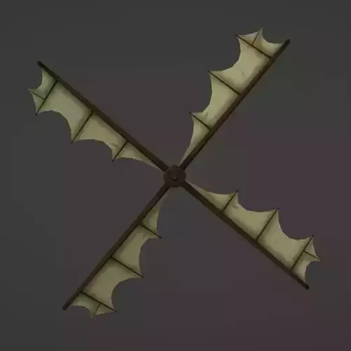 WindMill Skin Sails Free low-poly 3D model