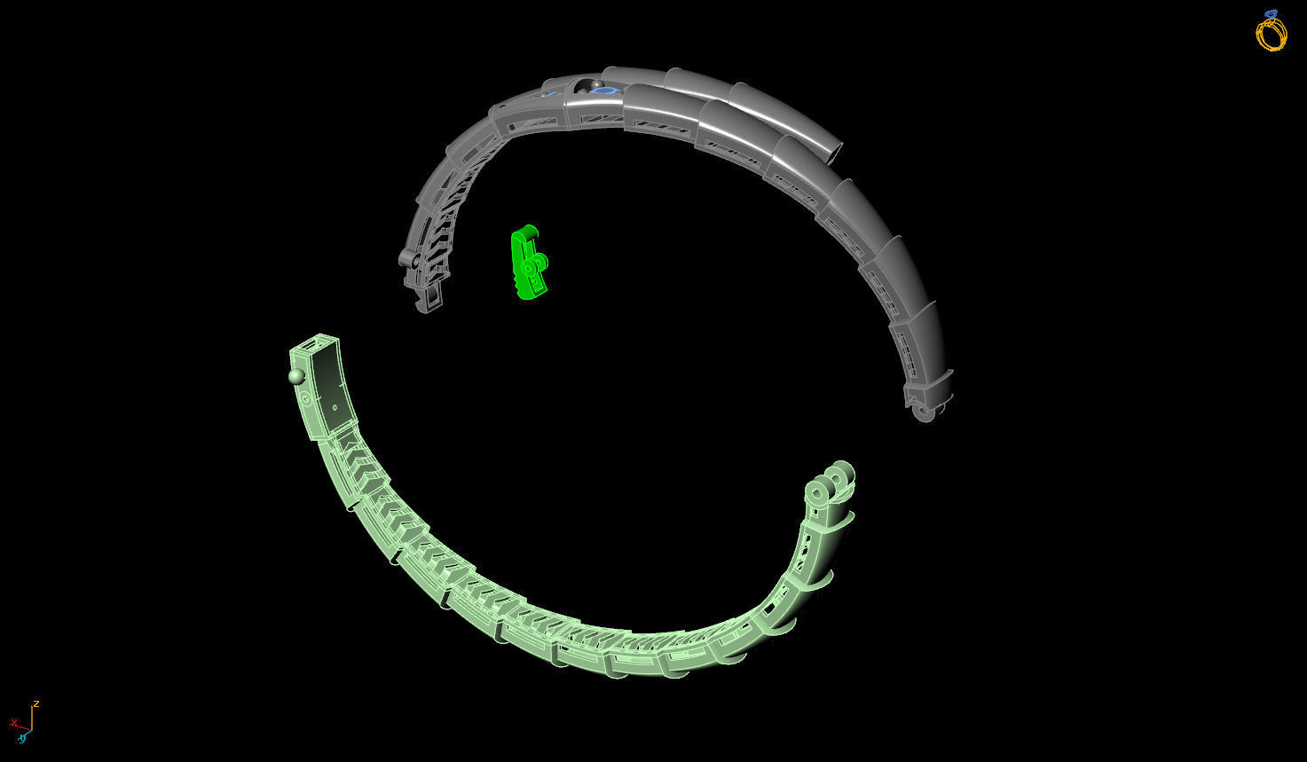 Tried Fusion Snake Clamp 3D print model_6
