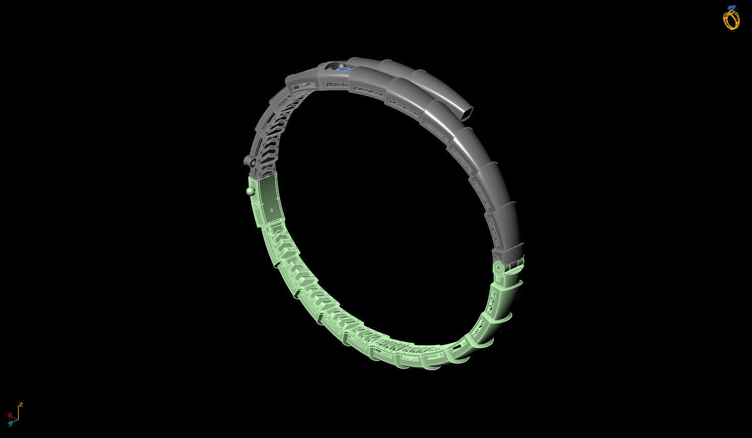 Tried Fusion Snake Clamp 3D print model_5