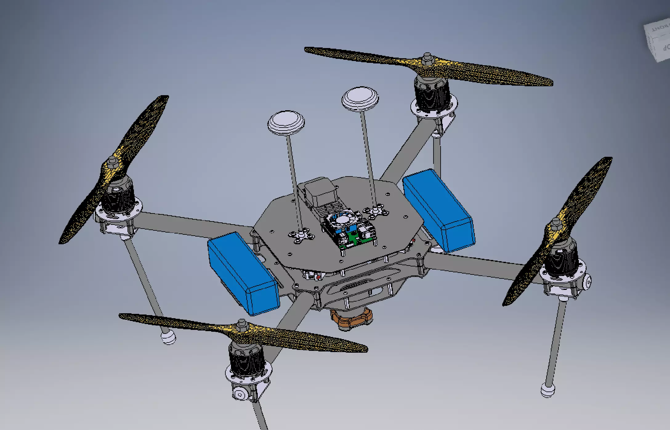 X4 Developer Quadcopter 3D model_0
