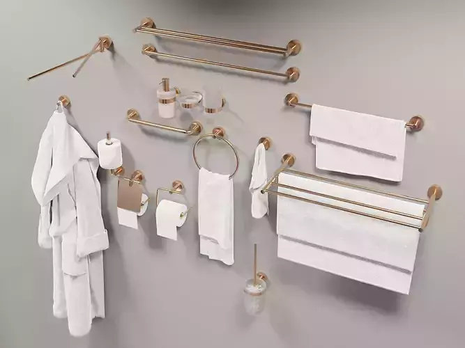 Luxury Bathroom Decoration Assets Set 1