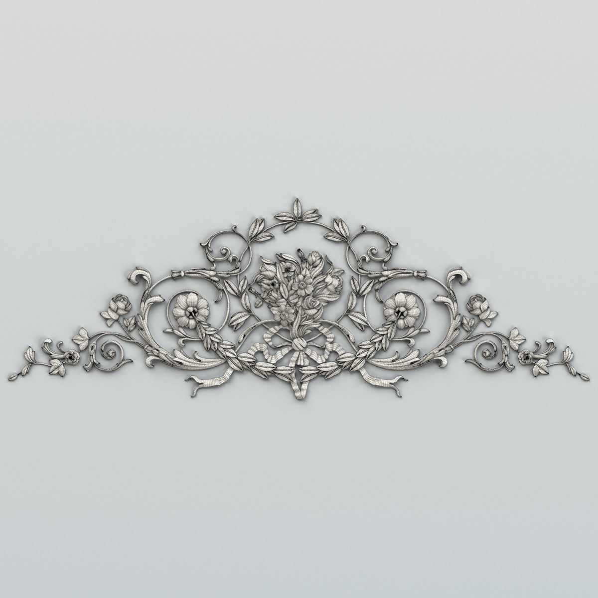 Corner decor 023 3D model_5