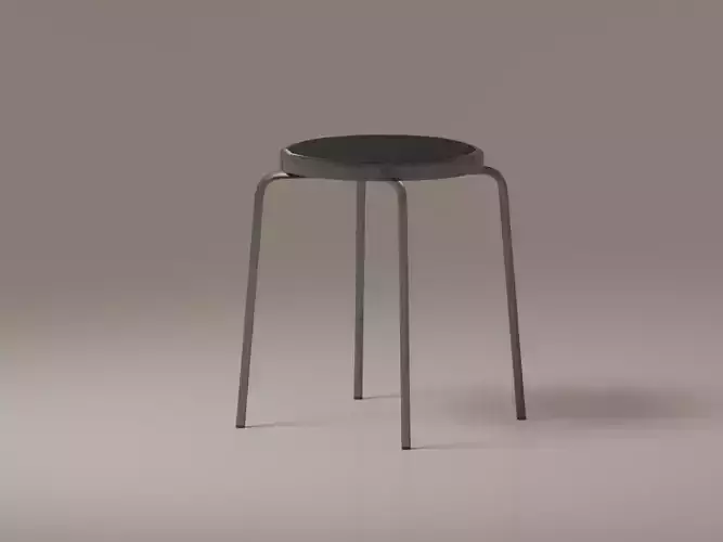 Low-poly Round Stool