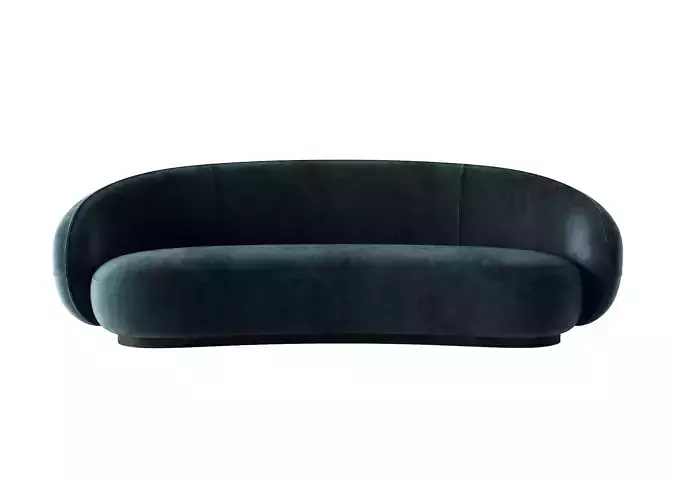 Furniture soft-covered monomer model - multi-person sofa