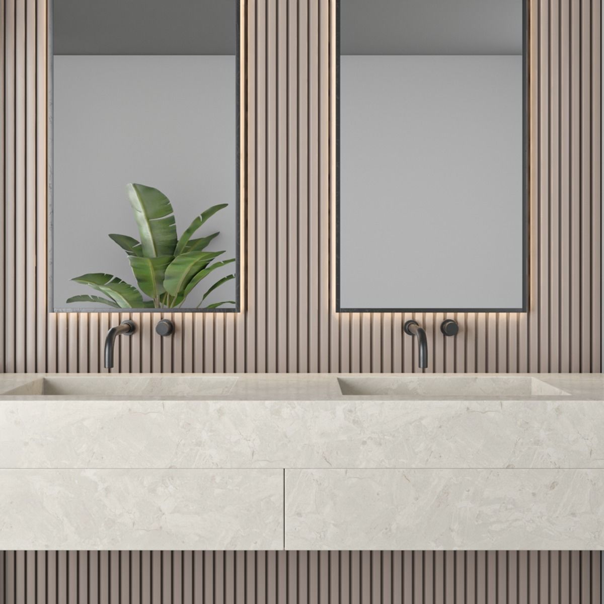 Bathroom furniture set 52 3D model_1