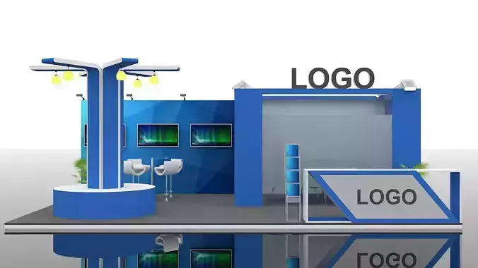 Exhibition Stand design 8 meter x 5 meter  3D model