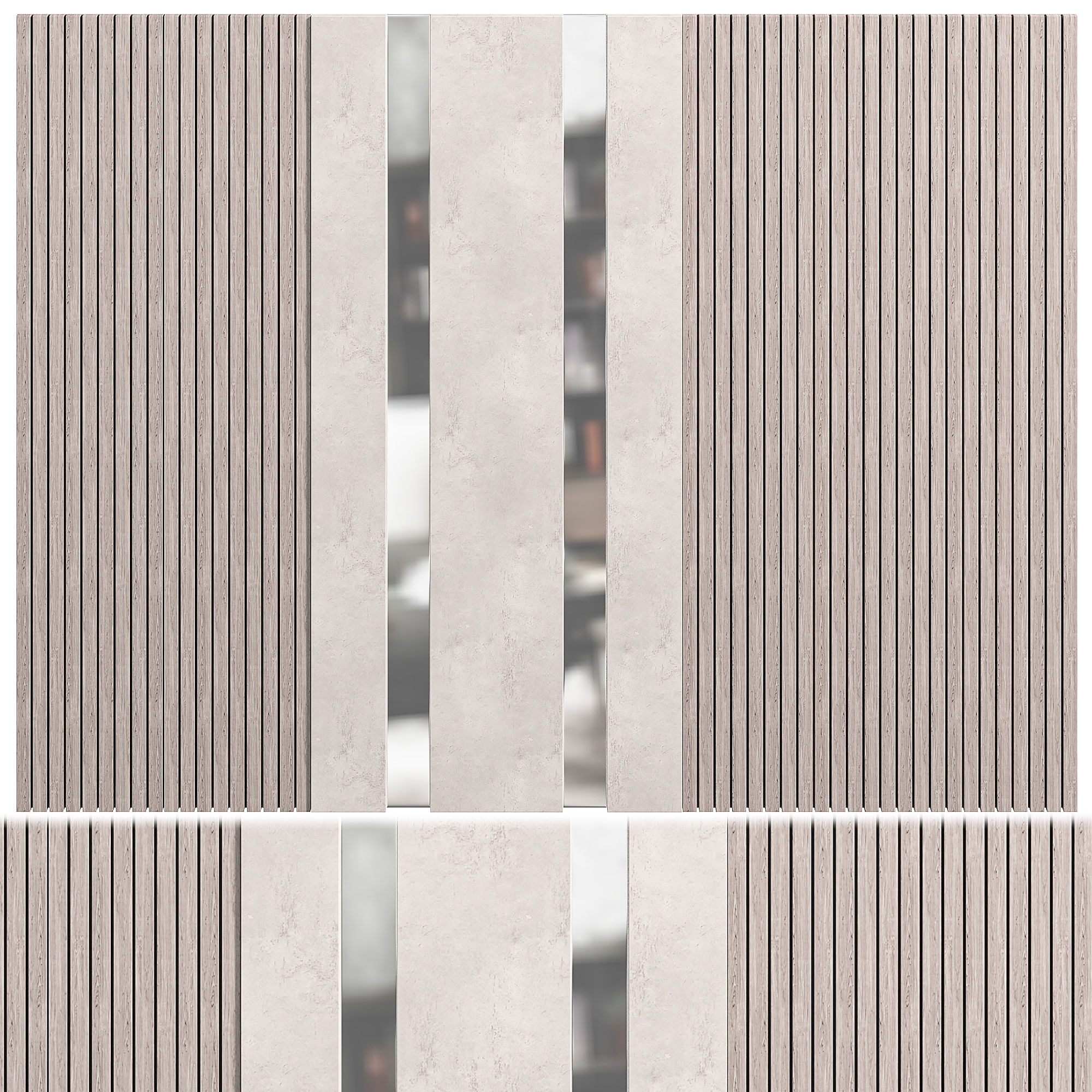 Panel marble wall panels 3D model_1