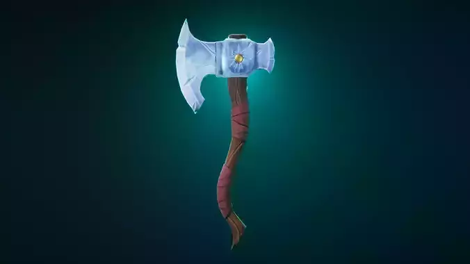 Stylized Colorful Axe