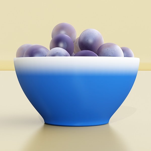 Basket and bowls collection 14 items 3D model_63
