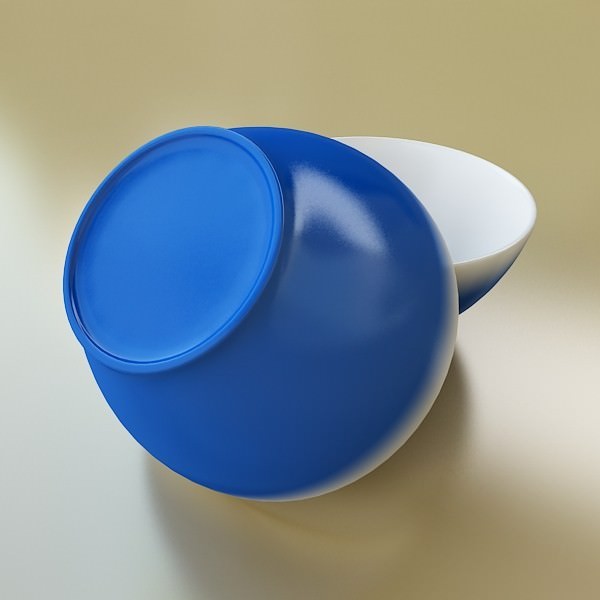 Basket and bowls collection 14 items 3D model_66