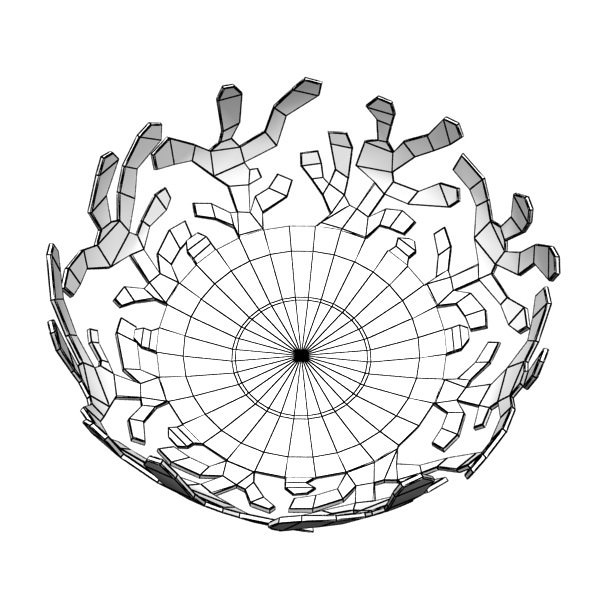 Basket and bowls collection 14 items 3D model_23