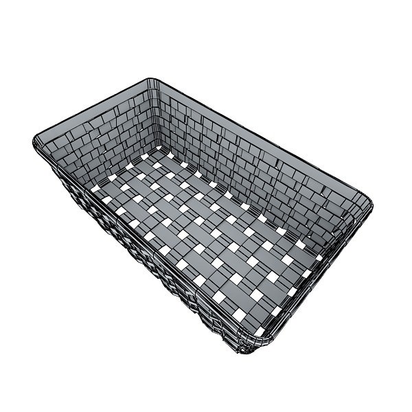 Basket and bowls collection 14 items 3D model_47