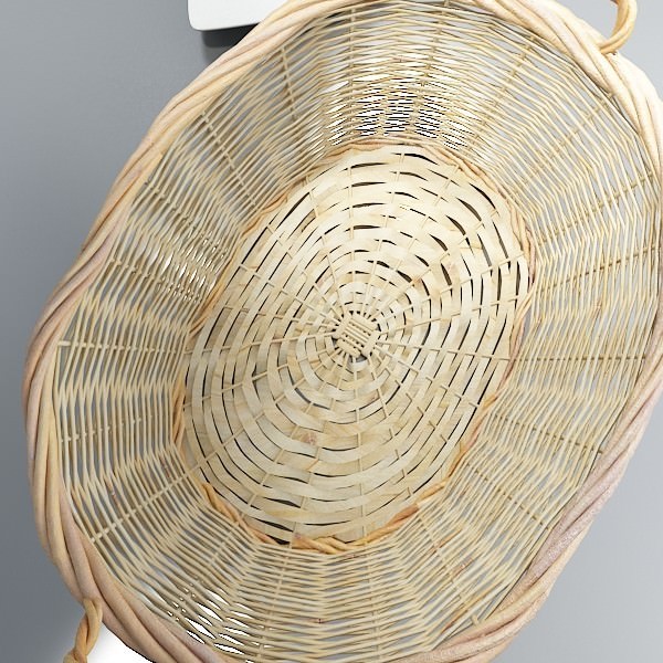 Basket and bowls collection 14 items 3D model_36