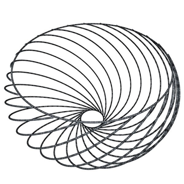 Basket and bowls collection 14 items 3D model_13