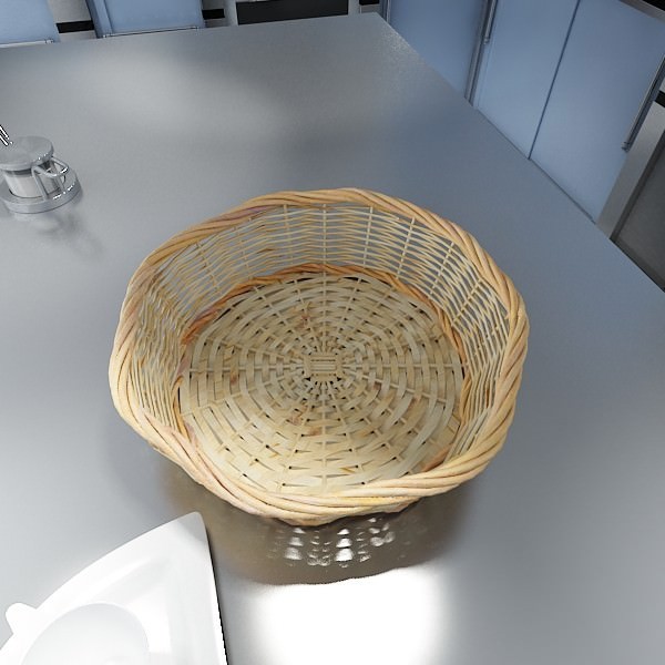Basket and bowls collection 14 items 3D model_50