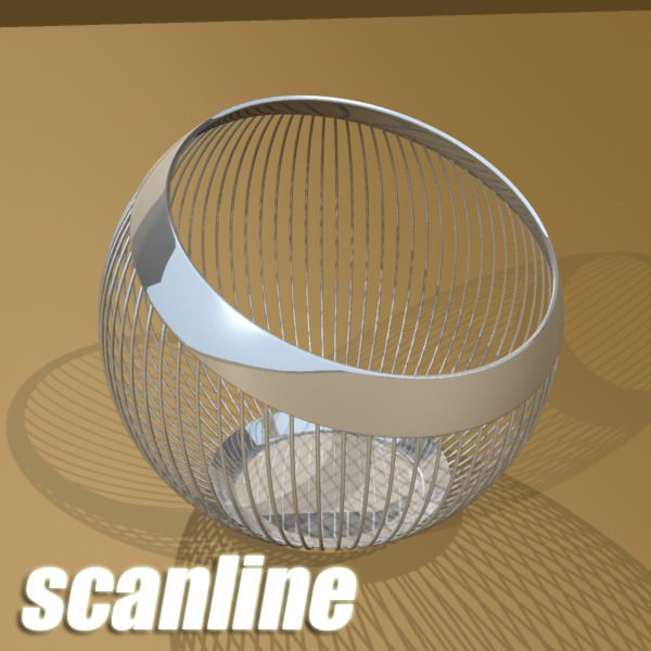 Basket and bowls collection 14 items 3D model_16