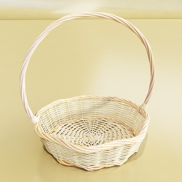 Basket and bowls collection 14 items 3D model_29
