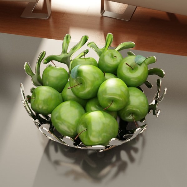 Basket and bowls collection 14 items 3D model_21