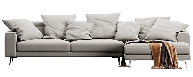 Ditre Italia Anderson Chaise Lounge 3D model 5