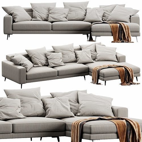 Ditre Italia Anderson Chaise Lounge 3D model 3