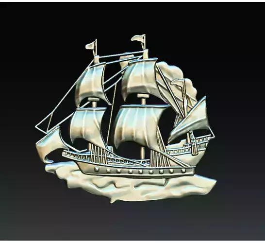 Sailboad sailing ship 3D print model